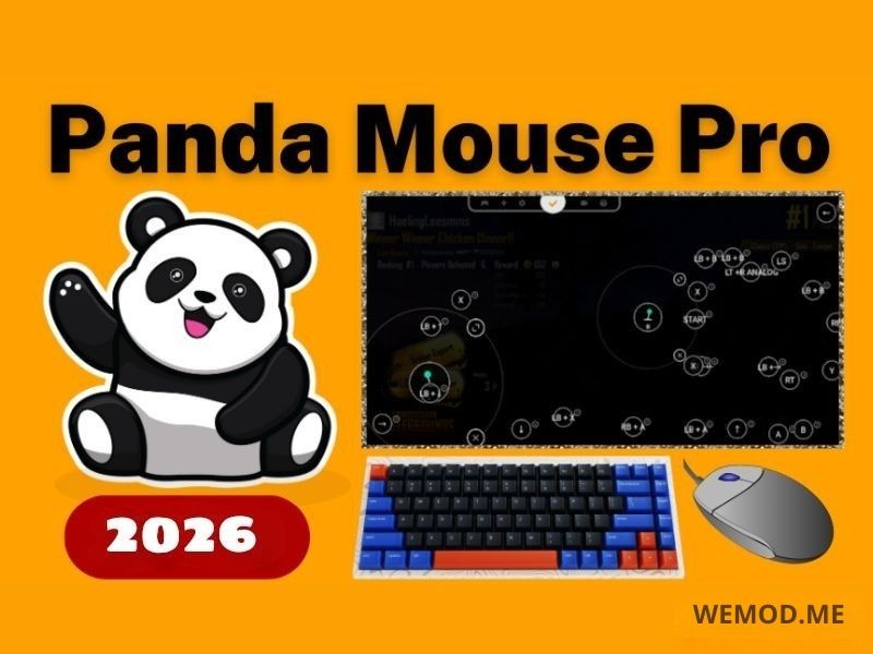Panda Mouse Pro APK, công cụ giúp điều khiển game trên Android bằng chuột và bàn phím.