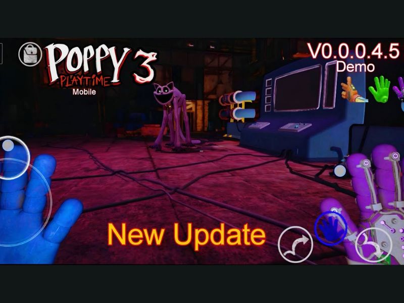 Đồ họa 3D sắc nét và hiệu ứng ánh sáng chân thực của Poppy Playtime Chapter 3 bản di động.