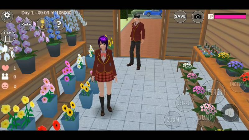 Tính năng mới trong Sakura School Simulator phiên bản v1.047.04 đồ họa cực nét.