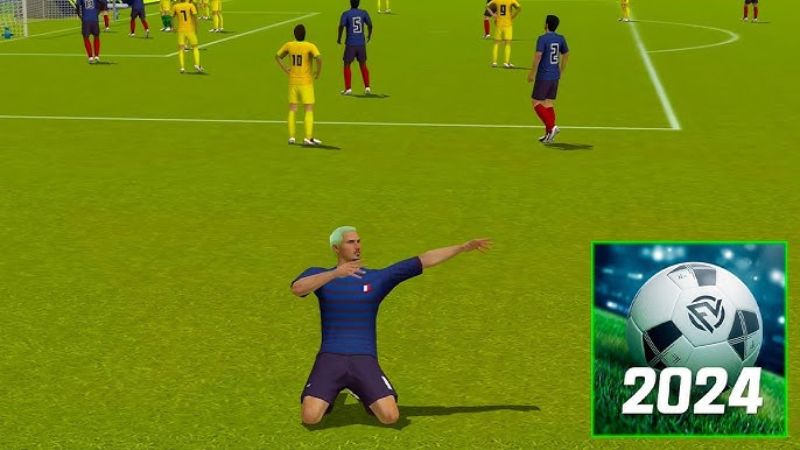 Bí kíp sắp xếp đội hình chiến thuật trong Football League 2024 mod apk.