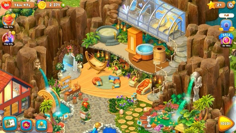 Khám phá các khu vực bí ẩn và cảnh quan tuyệt đẹp trong game Gardenscapes