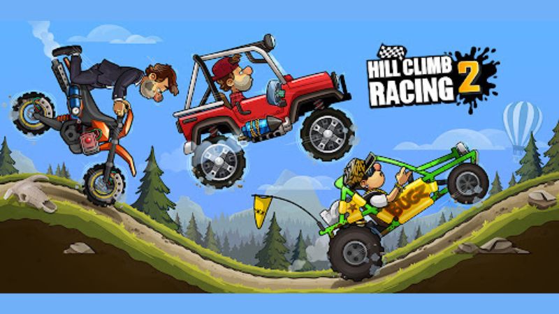 Hill climb racing 2 gameplay vượt địa hình vật lý hấp dẫn