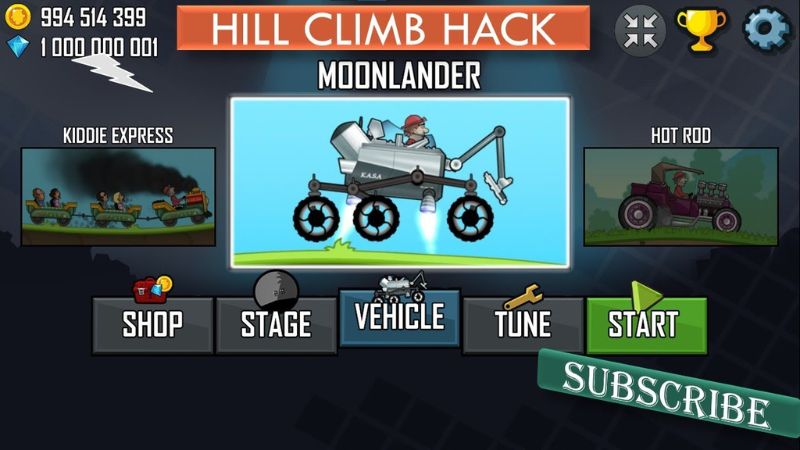 Bảng so sánh tính năng giữa Hill Climb Racing bản gốc và bản Hack WEMOD