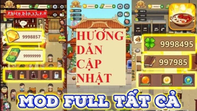 Tiệm Lẩu Đường Hạnh Phúc Mod APK vô hạn tiền kim cương v5.4.0.