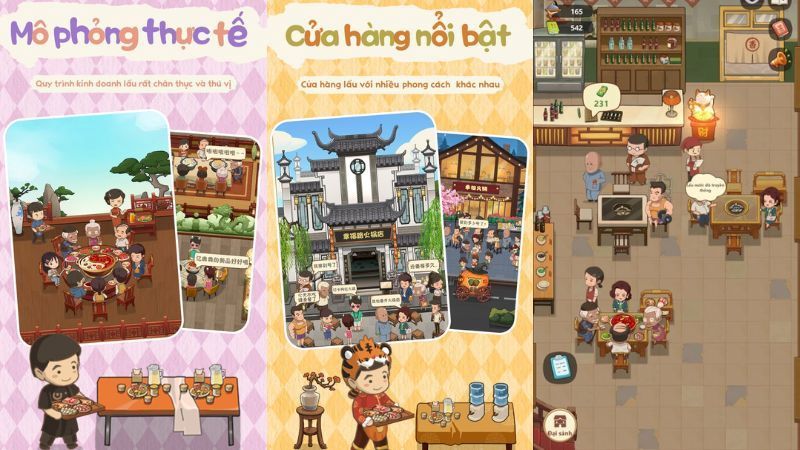 Các mẫu trang trí nội thất nhà hàng lẩu phong cách cổ điển và hiện đại.