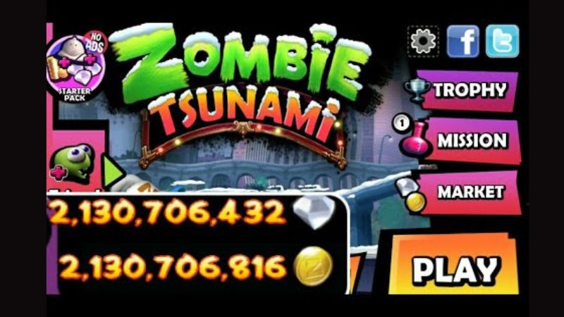 Tính năng Mod Menu cực xịn của bản Zombie Tsunami Hack full tất cả.