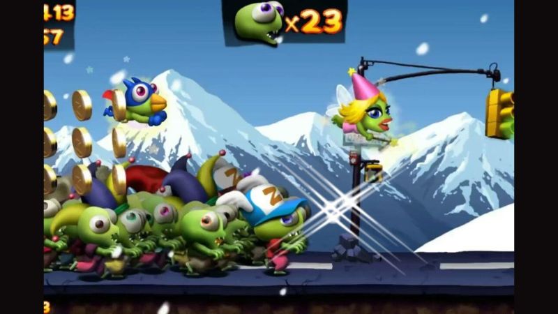 Hệ thống thú cưng (Birds) hỗ trợ người chơi trong phiên bản Zombie Tsunami Mod.